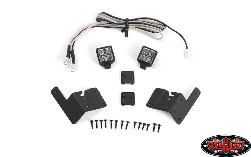 RC4WD Pillar Lights with LED Light Kit for Axial SCX10 III Jeep JLU Wrangler