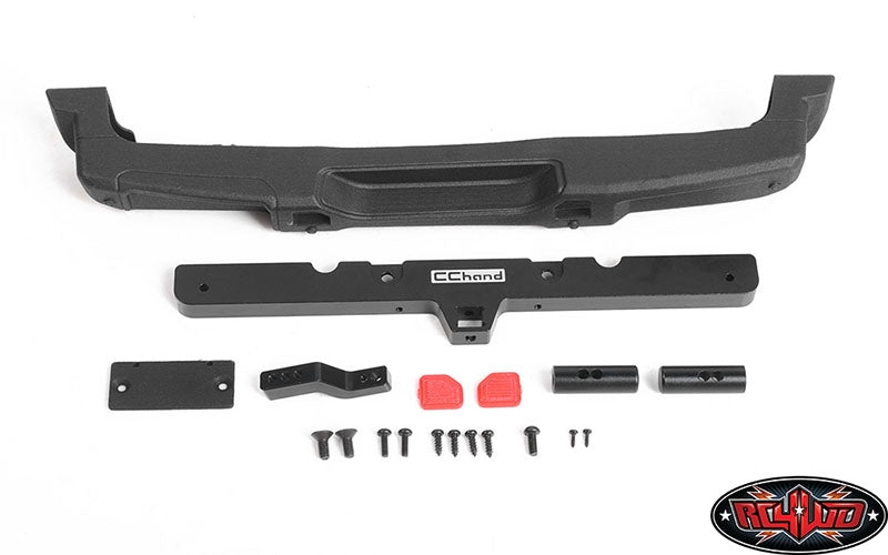 RC4WD OEM Rear Bumper with Tow Hook for Axial 1/10 SCX10 III Jeep JLU Wrangler