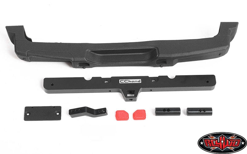 RC4WD OEM Rear Bumper with Tow Hook for Axial 1/10 SCX10 III Jeep JLU Wrangler