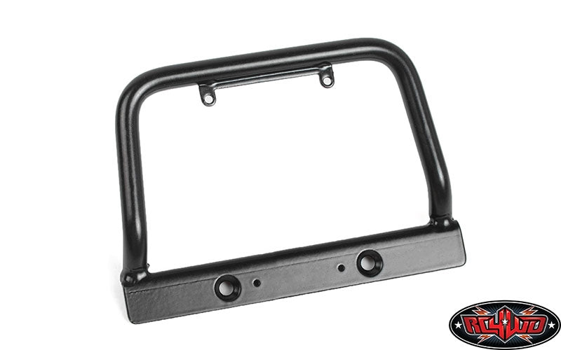 RC4WD Steel Push Bar Front Bumper with Flood Lights for RC4WD Gelande II 2015 Land Rover Defender D90 (Yellow)