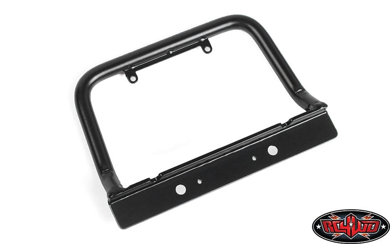 RC4WD Steel Push Bar Front Bumper with Flood Lights for RC4WD Gelande II 2015 Land Rover Defender D90 (Yellow)