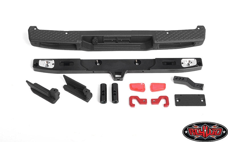 RC4WD OEM Rear Bumper with Drop Hitch for Axial 1/10 SCX10 III Jeep JT Gladiator