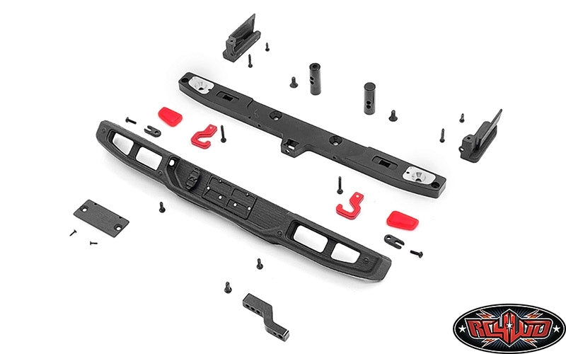 RC4WD OEM Rear Bumper with Drop Hitch for Axial 1/10 SCX10 III Jeep JT Gladiator