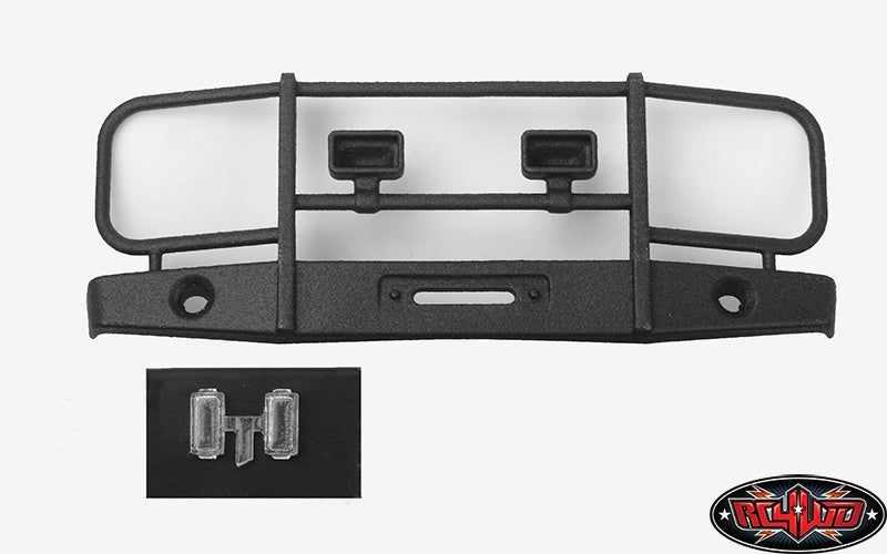 RC4WD Micro Series Tube Front Bumper with Mock Flood Lights for Axial SCX24 Chevy C10