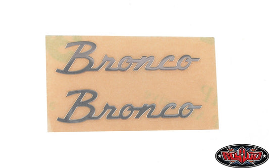 RC4WD Side Metal Emblem for Axial SCX10 III Early Ford Bronco (Silver)