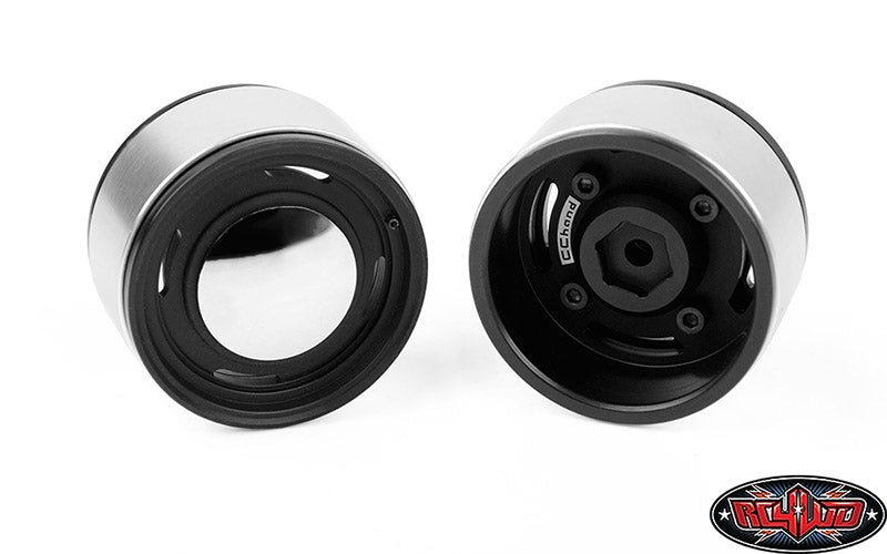 RC4WD Analog 1.9'' Aluminum CAP Wheels (Black) (4)