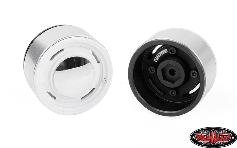 RC4WD Analog 1.9'' Aluminum CAP Wheels (White) (4)