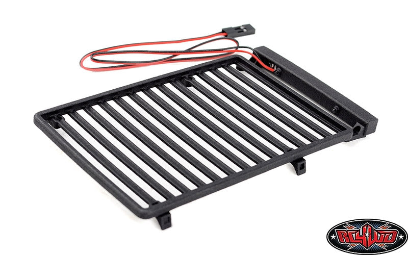 RC4WD Flat Roof Rack with LED Light Bar for Axial SCX24 Jeep Wrangler JLU