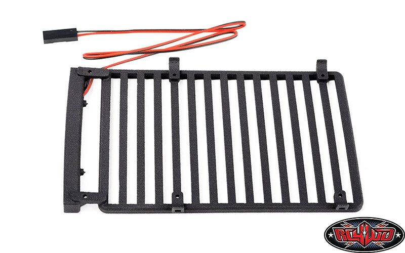 RC4WD Flat Roof Rack with LED Light Bar for Axial SCX24 Jeep Wrangler JLU