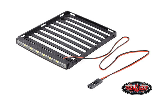 RC4WD Flat Roof Rack with LED Light Bar for Axial SCX24 JT Gladiator