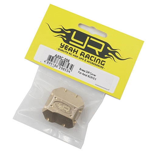 Yeah Racing Brass Diff Cover For Axial SCX10 II (1)