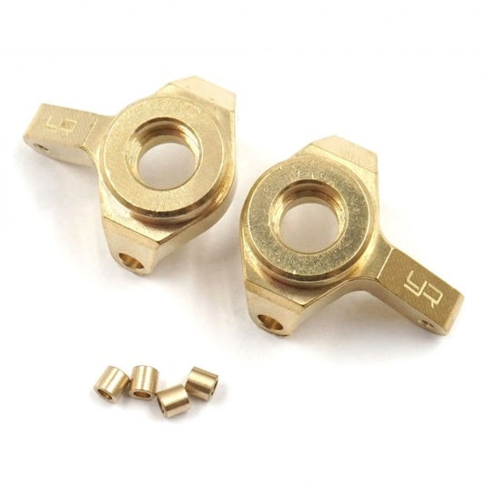Yeah Racing Brass Front Steering Knuckles (Left and Right) for Axial SCX24