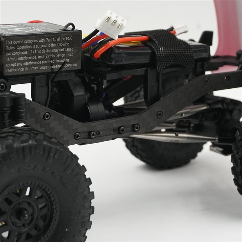 Yeah Racing Graphite Chassis Frame Rails For Axial SCX24