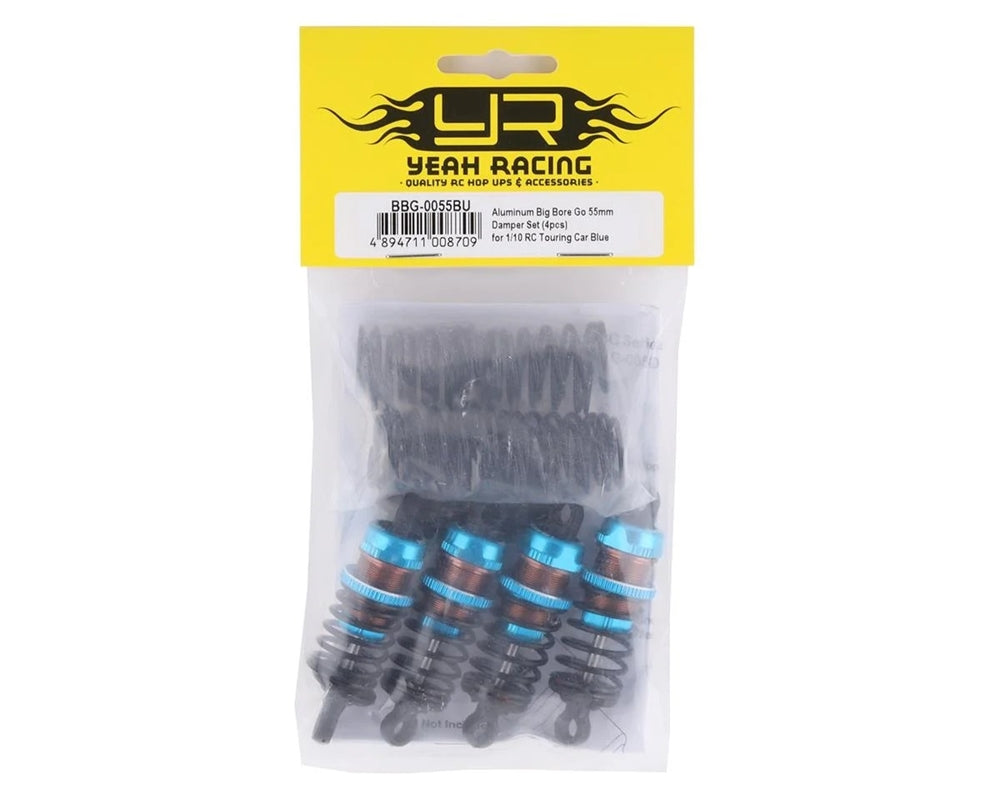 Yeah Racing Aluminum Big Bore Go 55mm shocks for Touring Cars