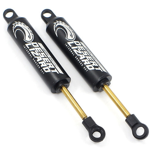 Yeah Racing 90mm Desert Lizard Two Stage Internal Spring Damper Pair (2) Black For Crawler