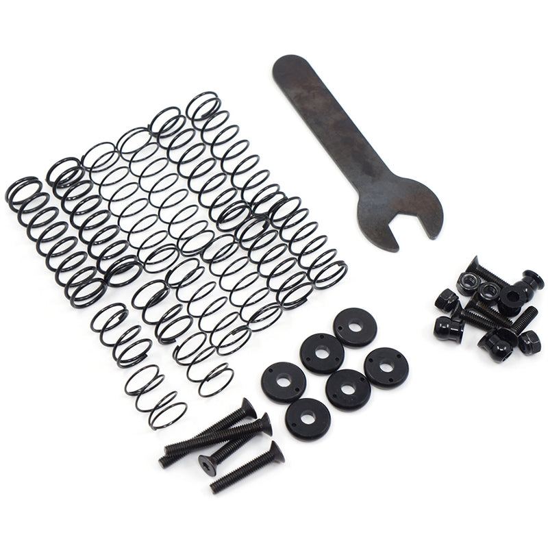 Yeah Racing 100mm Desert Lizard Two Stage Internal Spring Damper Pair (2) Black For Crawler