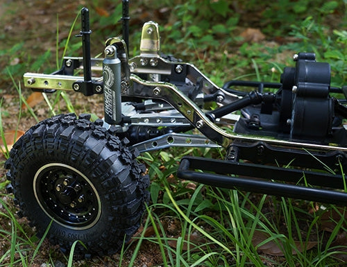 Yeah Racing 100mm Desert Lizard Two Stage Internal Spring Damper Pair (2) Black For Crawler