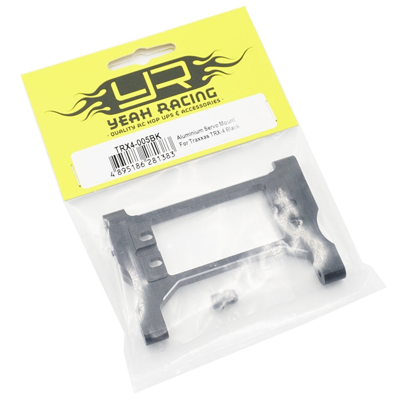 Yeah Racing Aluminum Servo Mount (Black) TRX-4