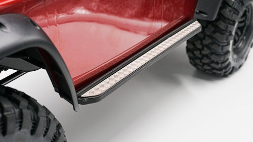 Yeah Racing Stainless Steel Rock Rails Diamond Plate - TRX-4