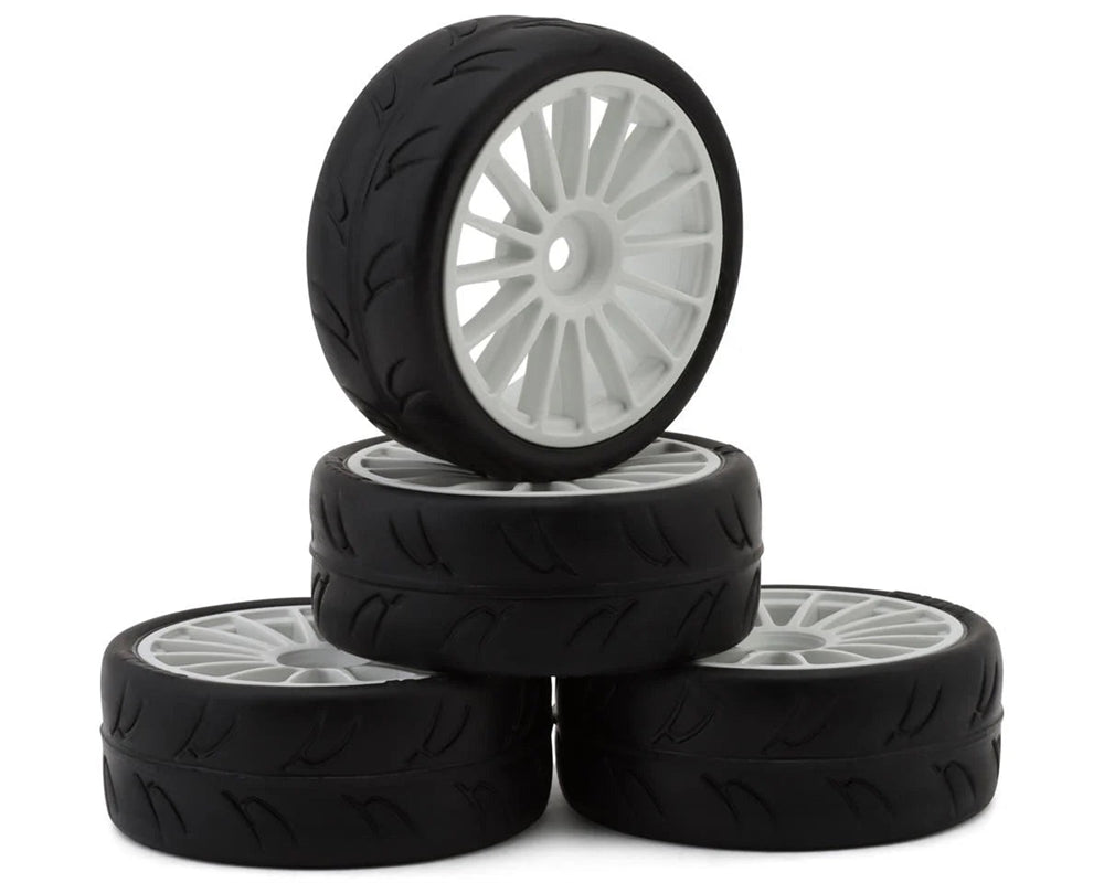 Yeah Racing Zero-Max S01 1/10 Touring Car Pre-Mount w/12mm Hex (4) (Street Compound, White)
