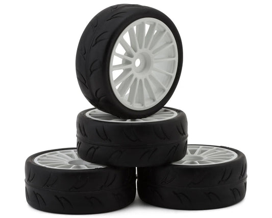 Yeah Racing Zero-Max S01 1/10 Touring Car Pre-Mount w/12mm Hex (4) (Street Compound, White)
