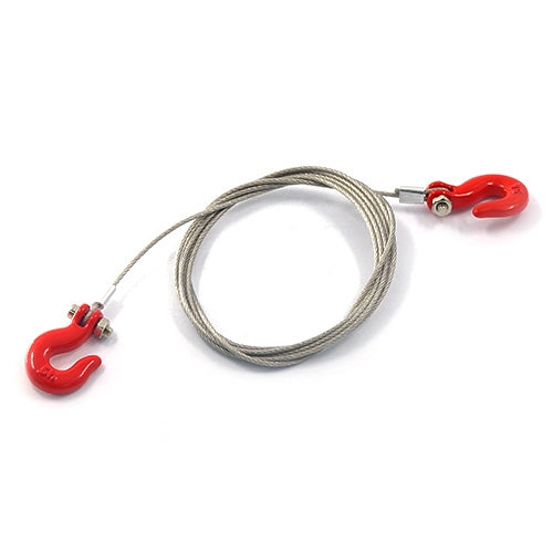 Yeah Racing 1/10 RC Rock Crawler Steel Wire Rope With Hooks