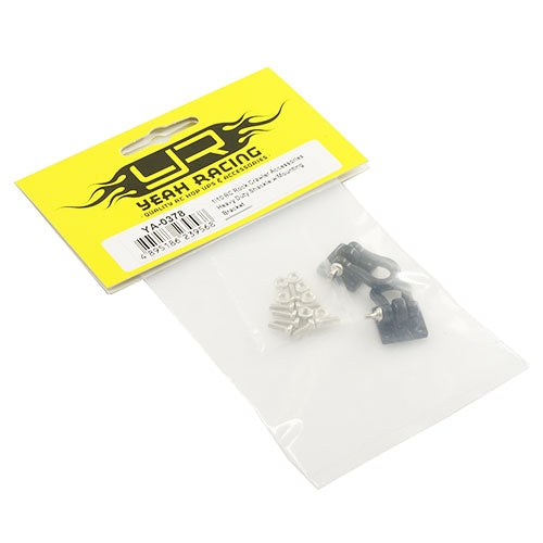 Yeah Racing 1/10 RC Rock Crawler Accessories - Heavy Duty Shackle w/Mounting Bracket - Black