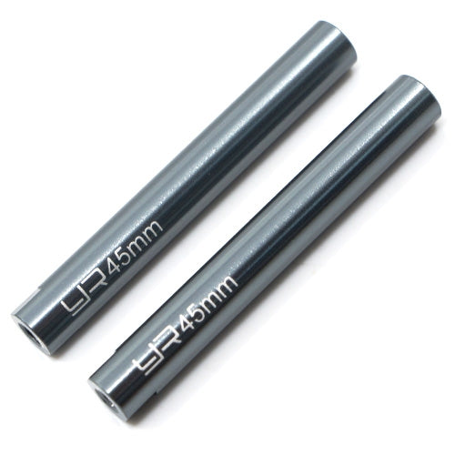 Yeah Racing Threaded Aluminum Link Pipe 6x45mm (2) Gunmetal
