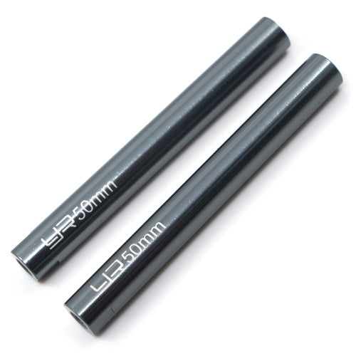 Yeah Racing Threaded Aluminum Link Pipe 6X50mm (2pcs) Gunmetal