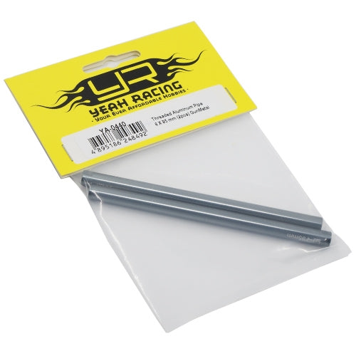 Yeah Racing Threaded Aluminum Link Pipe 6X95mm (2pcs) Gunmetal