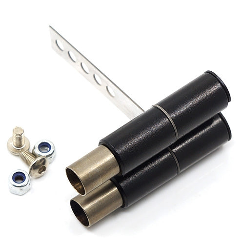 Yeah Racing 1/10 Scale Stainless Steel Dual Exhaust Pipe