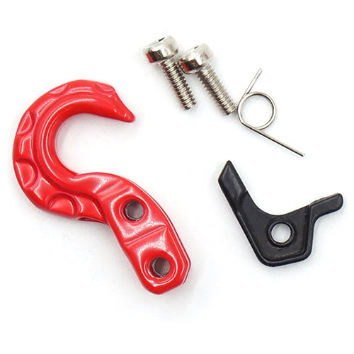 Yeah Racing Scale Spring Loaded Metal Hook Red For RC Crawler
