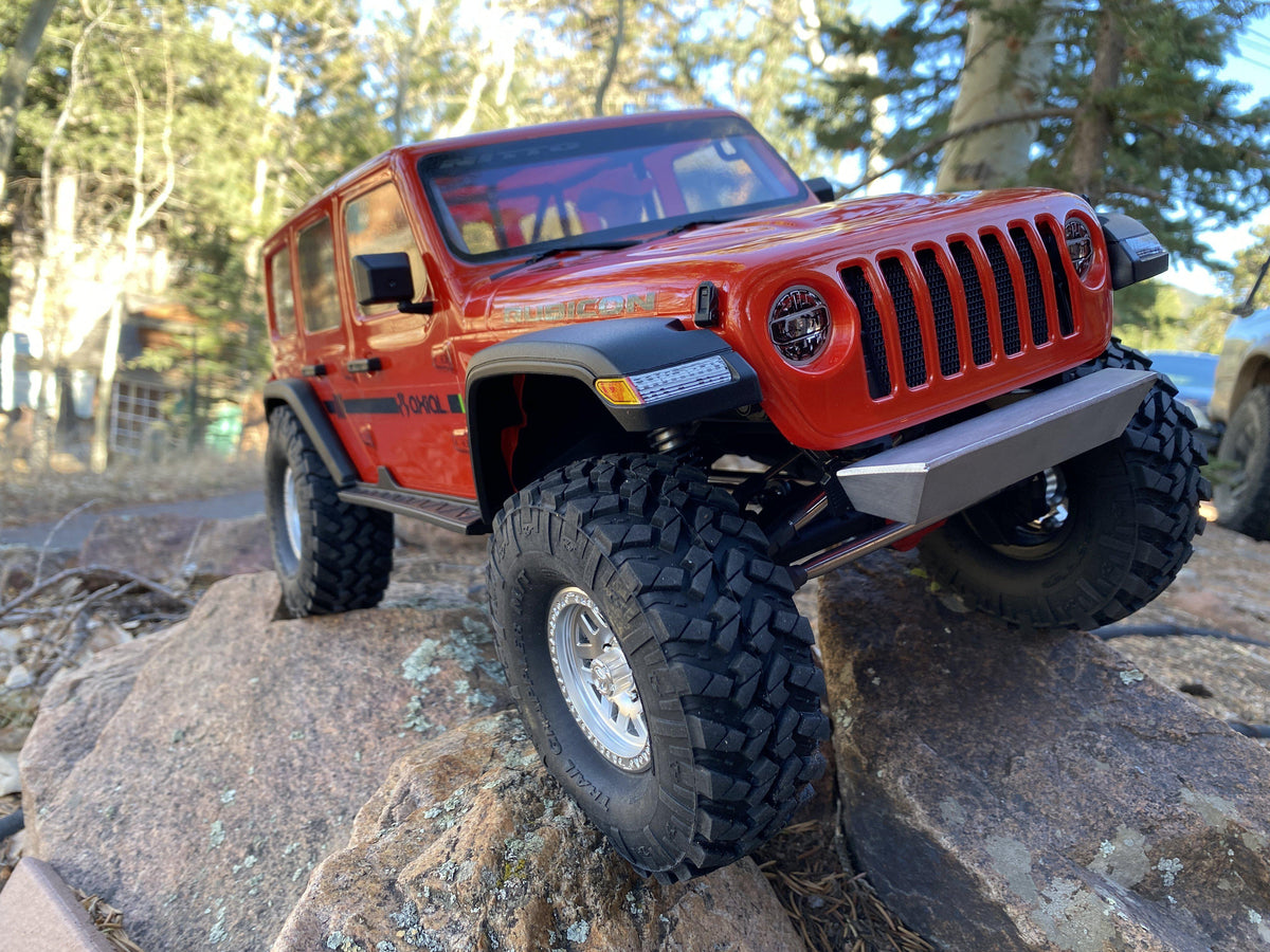 ScalerFab SCX10 III Narrow  Front Bumper with Trail Bar, Fairlead & Shackle Mounts