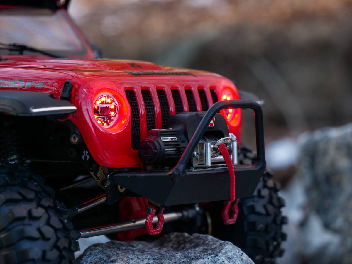 ScalerFab SCX10 III Jeep Wrangler JLU / Gladiator Winch Front Bumper with Stinger & Shackle Mounts