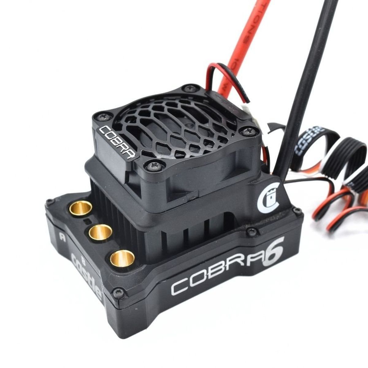 Castle Creations Cobra 6 ESC (33.6V, 8A Peak BEC) with 1717-1650kV Sensored Motor