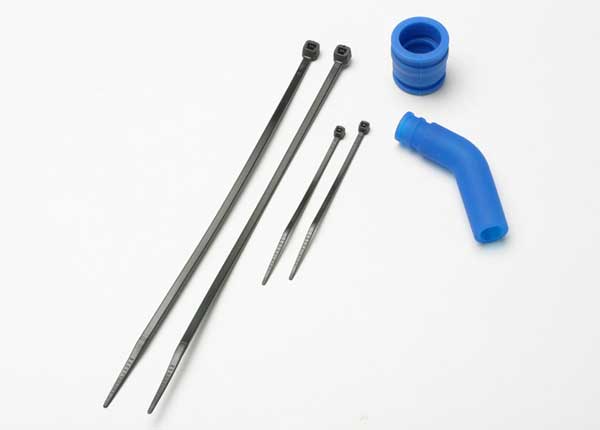 Traxxas PIPE COUPLER BLUE/DEFLECTOR