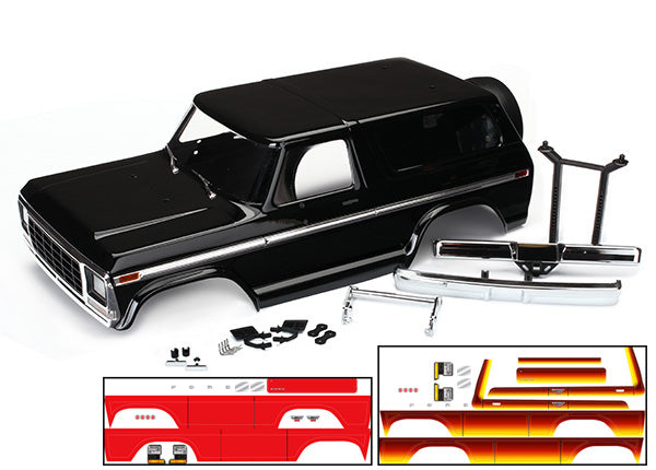 Traxxas Body Ford Bronco complete (Black) TRX-4