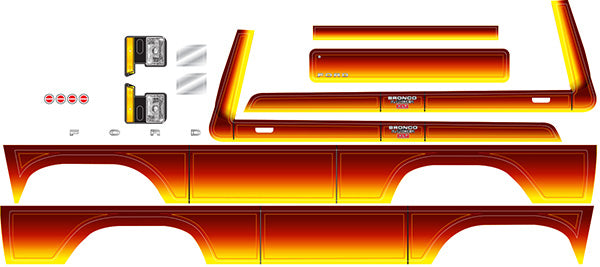 Traxxas Decal Sheet Bronco Sunset