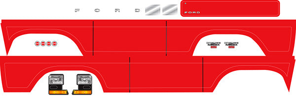 Traxxas Decal Sheet Bronco Red