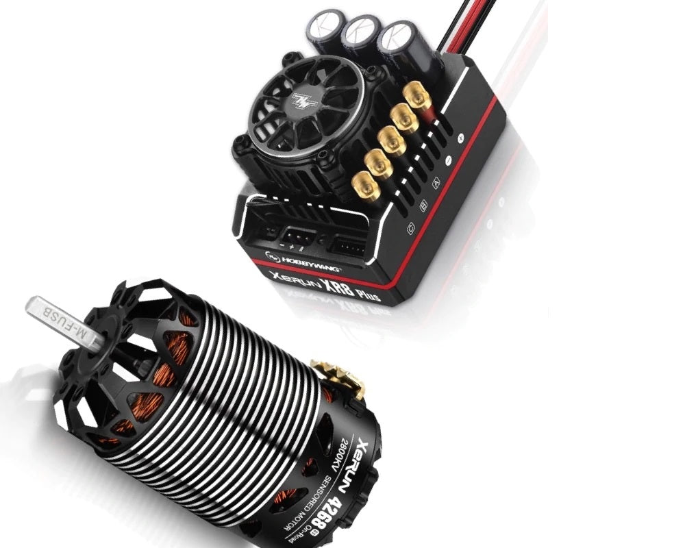 Hobbywing XeRun XR8 Plus G2S ESC with 4268 G3 2800kV Motor Combo