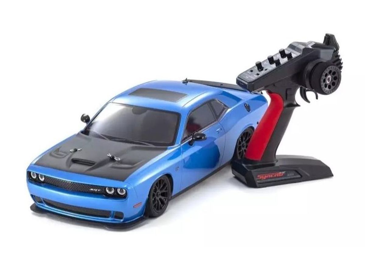 Kyosho Fazer Mk2 FZ02L Dodge Challenger SRT Hellcat 1/10 4WD Readyset - B5 Blue