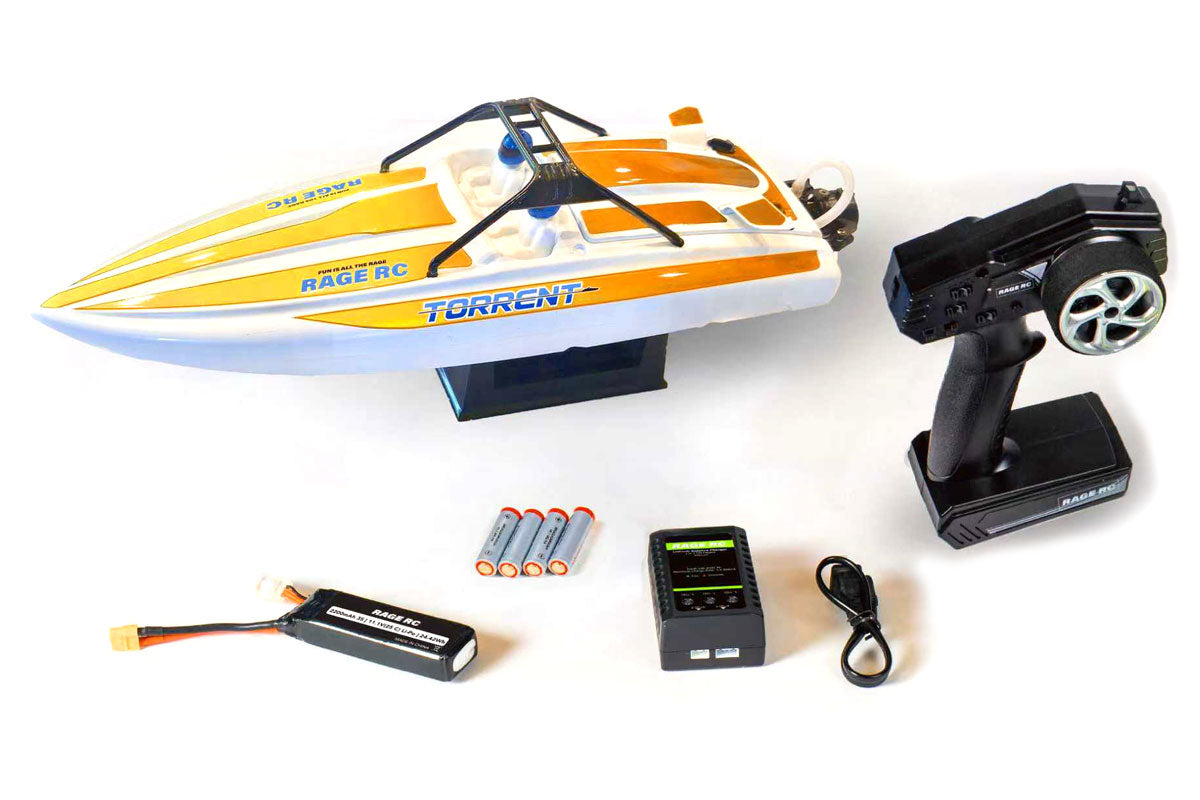Rage RC Torrent 450BL Brushless Jet Boat RTR - Red