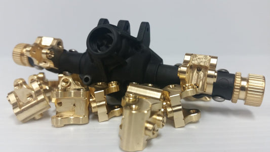 Beef Tubes SCX10 II / AR44 Lower Link / Shock Mounts - Brass