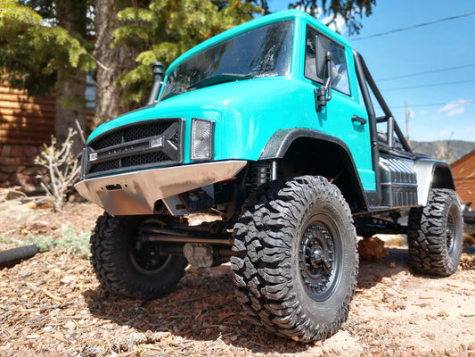 ScalerFab SCX10 / SCX10 II UMG10 Low-Profile Full-Size Front Bumper with Trail Bar