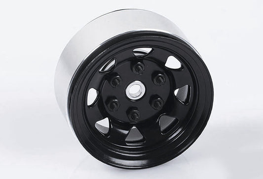 RC4WD Stamped Steel 1.55" Stock Beadlock Wheels (4) Black
