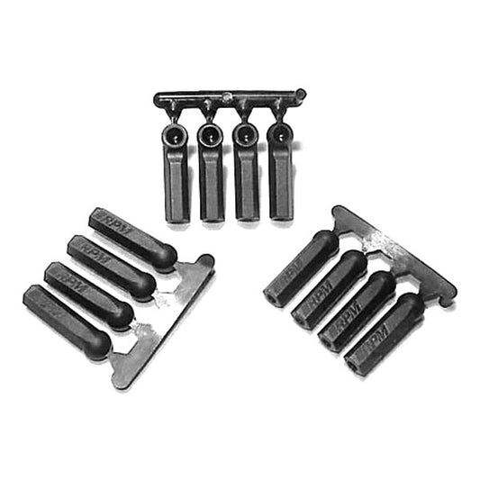 RPM Long Shank 4-40 Rod Ends (12, Black)