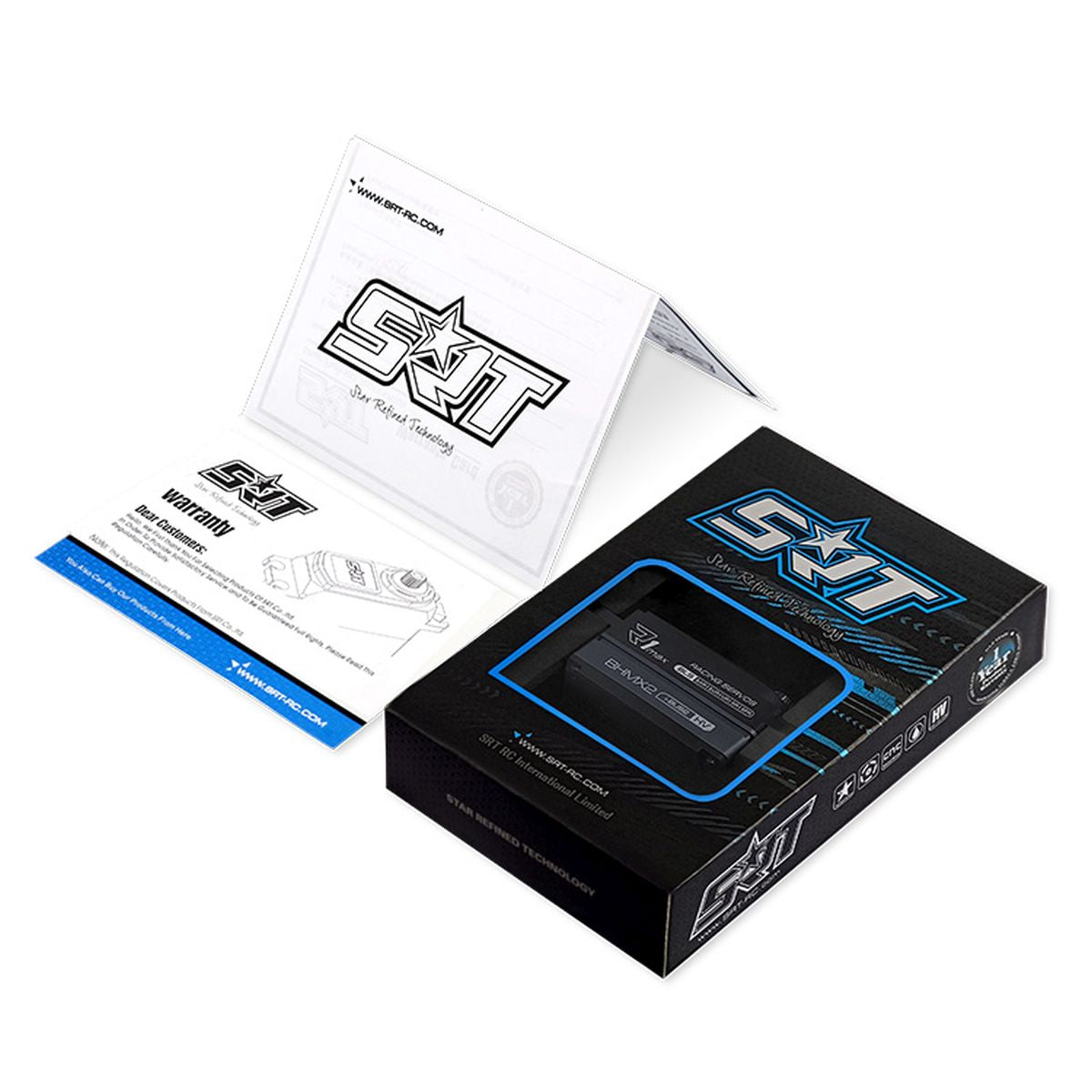SRT BHMX2 HV Brushless Digital Servo, 180mm Lead (.065s / 319.4oz @ 8.4V)
