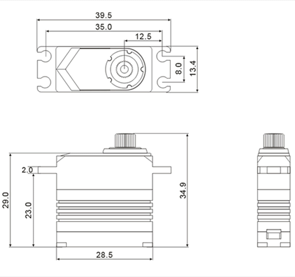 SRT M11 HV Coreless Digital Servo (.055s / 125.0oz @ 8.4V)