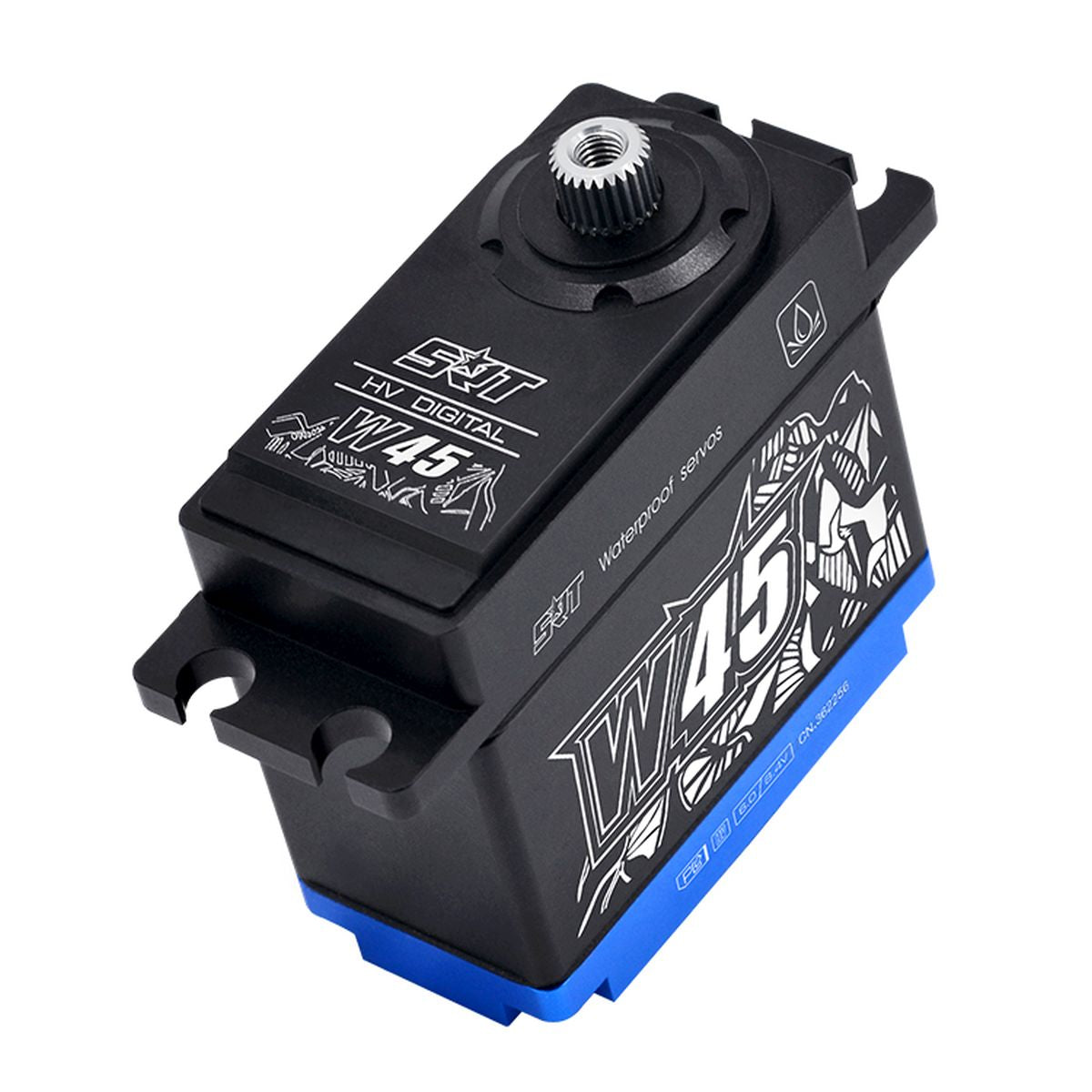 SRT W45 HV Coreless Waterproof Servo (.18s / 624.9oz @ 8.4V)
