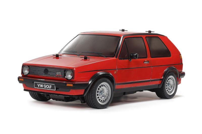 Tamiya Volkswagen Golf II GTI 16V 1/10 Car Kit - Red Painted Body